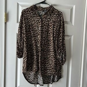 Women's Leopard Print Top